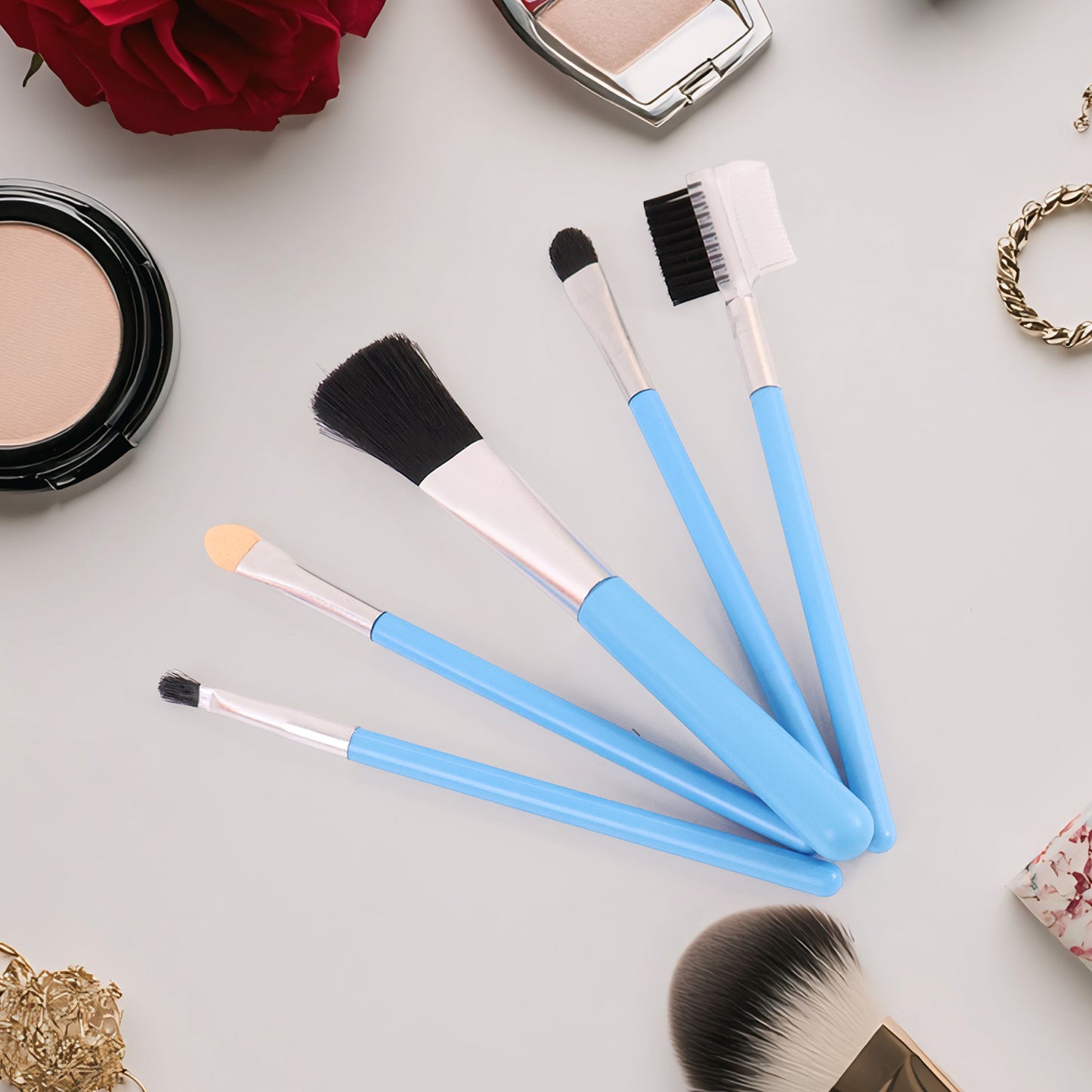 Makeup Brushes Kit (Pack Of 5)